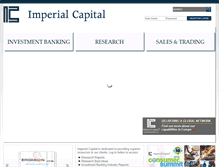 Tablet Screenshot of imperialcapital.com